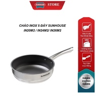 Sunhouse non-stick 5-bottom stainless steel pan 20cm / 24cm / 26cm IN20M2 - IN24M2- IN26M2 _ Genuine