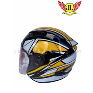 BEON HELMET R4 DOUBLE VISOR【YELLOW BLACK】