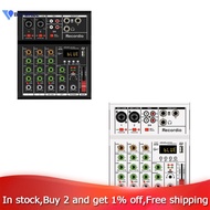 【BBI】--A4 Professional Portable Digital Dj Console with USB Mixer Border Live Singing 4 Channel Audi