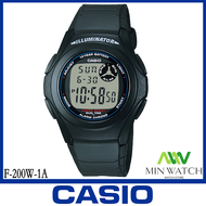 Casio นาฬิกาข้อมือ นาฬิกาเด็ก รุ่น F-200W-1A / F-200W-2A / F-200W-2B / F-200W-9A กันน้ำ100M แบตเตอรใ