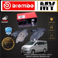 NISSAN SERENA C24 (2001 - 2012) FRONT  BRAKE PAD  BREMBO
