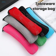 Cultery Sleeve with Zipper Cutlery Storage Organizer Portable Cutlery Storage Bag for Travel Zipper 