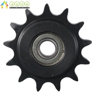 SUVE Convex Idler Gear, 10mm Bore 1/2" Pitch 13 Tooth Chain Idler Sprocket, Durable C45 Carbon Steel