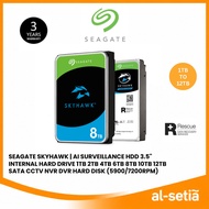 Seagate SkyHawk | AI Surveillance HDD 3.5 Internal Hard Drive 1TB/ 2TB/ 4TB/ 6TB/ 8TB/ 10TB/ 12TB Ha