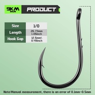 9KM 50Pcs Baitholder Hook Fishing Hooks Keeper Circle Hook High Carbon Steel for Freshwater & Saltwa