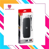 Nintendo Switch Oled Carrying Case  Screen Protector (Black/White)