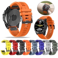 22mm 26mm Quick Fit Strap Soft Silicone Band Replace Wristband For Garmin Fenix 7 7X Pro 6 6X 5 5X Plus 3 3HR 2 Approach S60 S62 S70 47mm