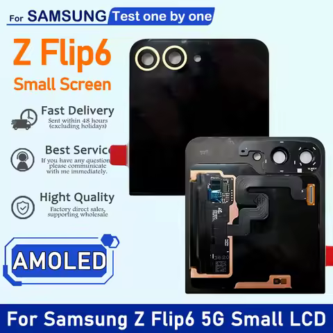 3.4" External Screen For Samsung Z Flip6 Display Touch Screen Digitizer Assembly For Samsung Z Flip 