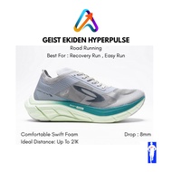 910 Nineten Geist Ekiden Hyperpulse Grey Teal/Yellow Recovery Run Running Shoes, Daily Running