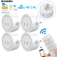 EWeLink WiFi Smart Plug Socket 2-Pin Flat Wireless Outlet Support Alexa For Home Automation