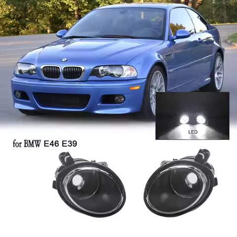 Fog Lights LED Fog Light for BMW E46 M3 2002 2003 2004 2005 2006 Front Bumper Fog Lamp for BMW E39 M