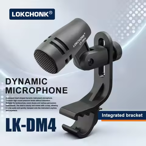 Lokchonk Cardioid Dynamic Drum Microphone High SPL Tom Snare Percussion Mic for Stage Studio Recordi