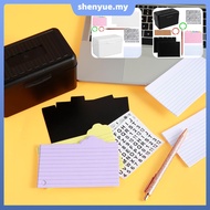 Index Card Holder Set 3x5inch Plastic Index Card Organizer Box with Sticky Notes and Stickers for Ho