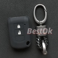 2 Buttons Silicone Key Case Remote Cover Fob for Mitsubishi Montero GLX Mirage GLX Xpander GLX Strada GLX Protective Shell