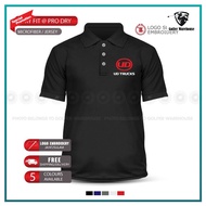 Microfiber Polo T Shirt UD Truck Kuzer Quester Croner Haulage Baju Lelaki Men Sulam Street Sport Fas
