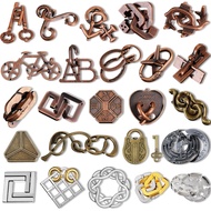 Yilloog 24 Pcs Metal Puzzles 3D Puzzle Game Toys Brain Games for Adults Teens, Highly Difficult Magi