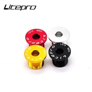 Litepro Bicycle M24 M23 Head Tube Screw 28.6MM Front Fork Screws Aluminum Standpipe For Fnhon Dahon Folding Bike Nuts