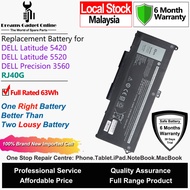 DELL Laptop Battery RJ40G 63Wh for Dell Latitude E5420 E5520 Dell Precision 3560