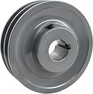 2AK46-1 Double Groove V Belt Pulley 1 inch bore 4.45" OD,V Belt Sheaves Cast Iron for A AX 3L 4L V-B