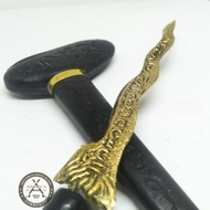 Keris Jaran Goyang Wayang Luk 7 Warangka Hitam Unik.