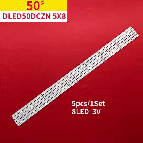 NEW 5pcs 8leds LED backlight for Sceptre W50 U515CV-UMR Version TCTG58AB (5 Strips) DLED50DCZN 5x8 0