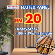 Panel Dinding WPC Fluted panel Fluted Wall Panel PVC Wall Panel 2.9m Wood Strip Slat wall shiplap
