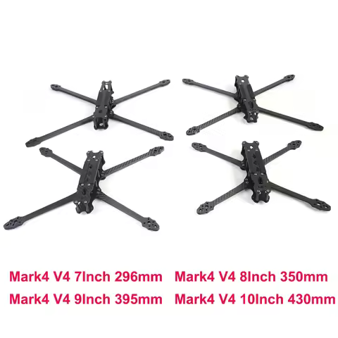 Mark4 V4 MARK4 7/8/9/10inch 296/350/395/430mm Carbon Fiber Frame Kit For RC Freestyle Long Range Rac