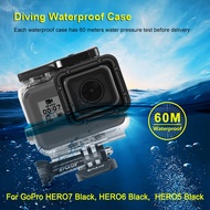 PULUZ 60m Waterproof Diving Case For GoPro Hero7 Black Hero6 Hero5 Action Camera Water-resistant Protective Housing Cover