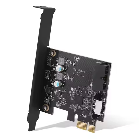 PCIE to USB 3.0 Expansion Card 5Gpbs Type E PCI Express Card 19/20 Pin Header for Type C Front Panel