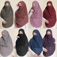 BAWAL PURDAH SARUNG HAFIZAH Hijab Galeria (Free Purdah) Bidang 50-55| Heavy Chiffon