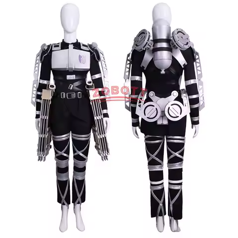 The Final Season 4 Attack on Titan Cosplay Shingeki no Kyojin Team Uniform Levi Eren Costume Harness