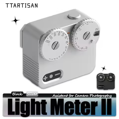 TTARTISAN Light Meter II for Film Camera 45° Average Metering Without Battery with Cold Shoe Mount D