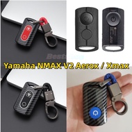 Yamaha Nmax v2 Motorcycle Remote Key Shell Key Cover for Yamaha AEROX / XMAX /NVX/ Nmax / Aerox S/ Y16ZR NMAX Sniper NVX155 AEROX155 XMAX300 QBIX remote key Auto Parts Accessories