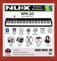 NUX NPK-10 88-Keys Hammer Action Keyboard Portable Digital Piano Beginner Black 电子钢琴初学88键重锤便携 黑色 NUX NPK10
