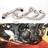 Motorcycle Exhaust Fit For Yamaha R25 R3 MT03 MT-03 2014 -2021  R25 Front pipe R3 Link Pipe R25 exha