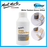 Mont Marte Premium White Texture Gesso 250ml Professional Acrylic Primer & Modeling Paste for Canvas