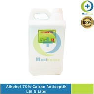 Alcohol 70% LSI Ethanol 70% Gallon 5 L Antiseptic Antiseptic 5 Liter 5L