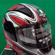 HELM AGV GP 1 BLACK / RED SINGEL VISOR