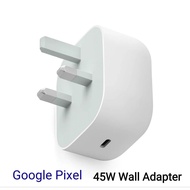 Google Pixel 45W 30W Power Adapter Charger UK Spec USB-C to C Cable 100cm Lengths For Pixel 7 7 pro 