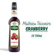 Mathieu Teisseire Cranberry Syrup 700ml | Mathieu Teisseire น้ำเชื่อมกลิ่นแครนเบอร์รี่ 700มล.