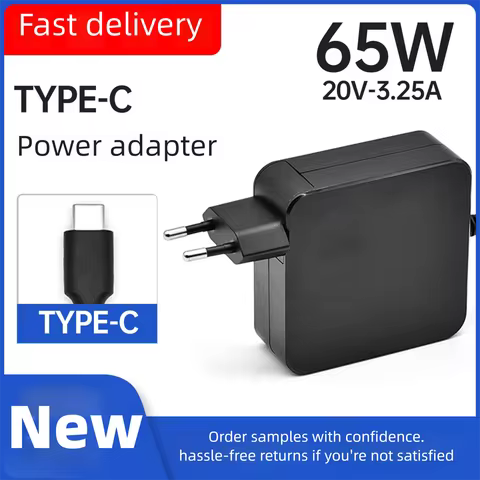 65W Type-C 20V 3.25A 45W USB C Phone PD Laptop Plug Charger Power Ac Adapter for MacBook Asus ZenBoo