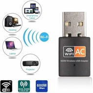 WiFi USB 接收器802.11ac雙頻 2.4GHz / 5GHz 合共600Mbps無線網絡信號接收器