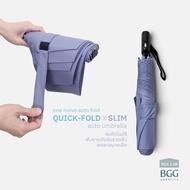 BGG Laboratory Quick-fold SLIM Auto Umbrella 21-Inch Automatic Folding Shape Memory Fast For 3 Secon