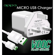 Original Oppo Charger VOOC Micro USB 5V 2A Fullset Charger With Data Cable For R9s F11 Pro F9 F7 A3s A5s