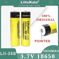 LiitoKala Lii-35S 18650 battery 3.7V 3500mAh Rechargeable lithium battery (Pointed)