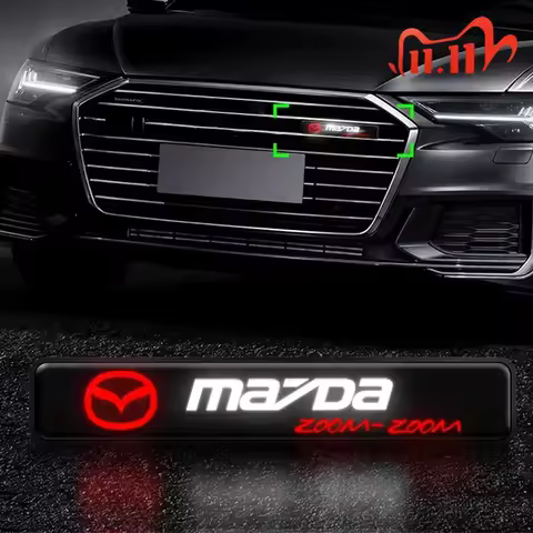 1Pcs Car Front Hood Grille Emblem Badge Decorative LED Light For Mazda 2 3 5 6 Axela Atenza Speed 6 