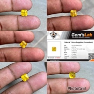 natural Yellow Sapphire Corundum Yellow Sapphire Yakut Africa HQ CT 3.27 Dim 7.38x7.08x6.08mm