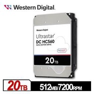 【綠蔭-免運】WD Ultrastar DC HC560 20TB 3 . 5吋企業級硬碟(0F38785)