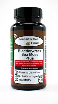 [USA]_Jordans Cell Food Bladderwrack Sea Moss Plus (Similar to Dr. Sebis Bromide Plus) Qty: 90 Capsu