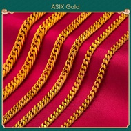 ASIXGOLD Men's Gold Necklace Classic Gold 916 Chain Domineering Men's Jewelry Gifts